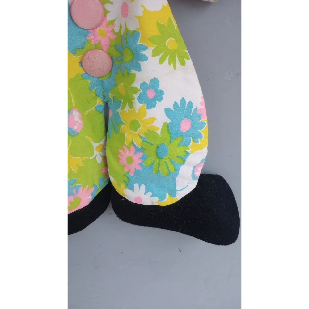 Vintage Circus Clown Fabric Handmade Wall‎ Decor Colorful